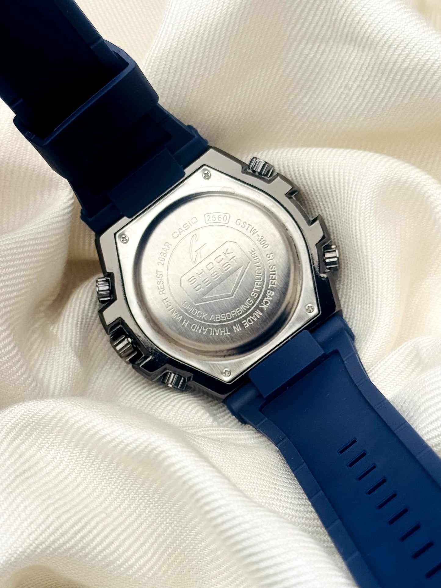 G-Shock - GSTW-300 Metal-Body Blue Sports Watch