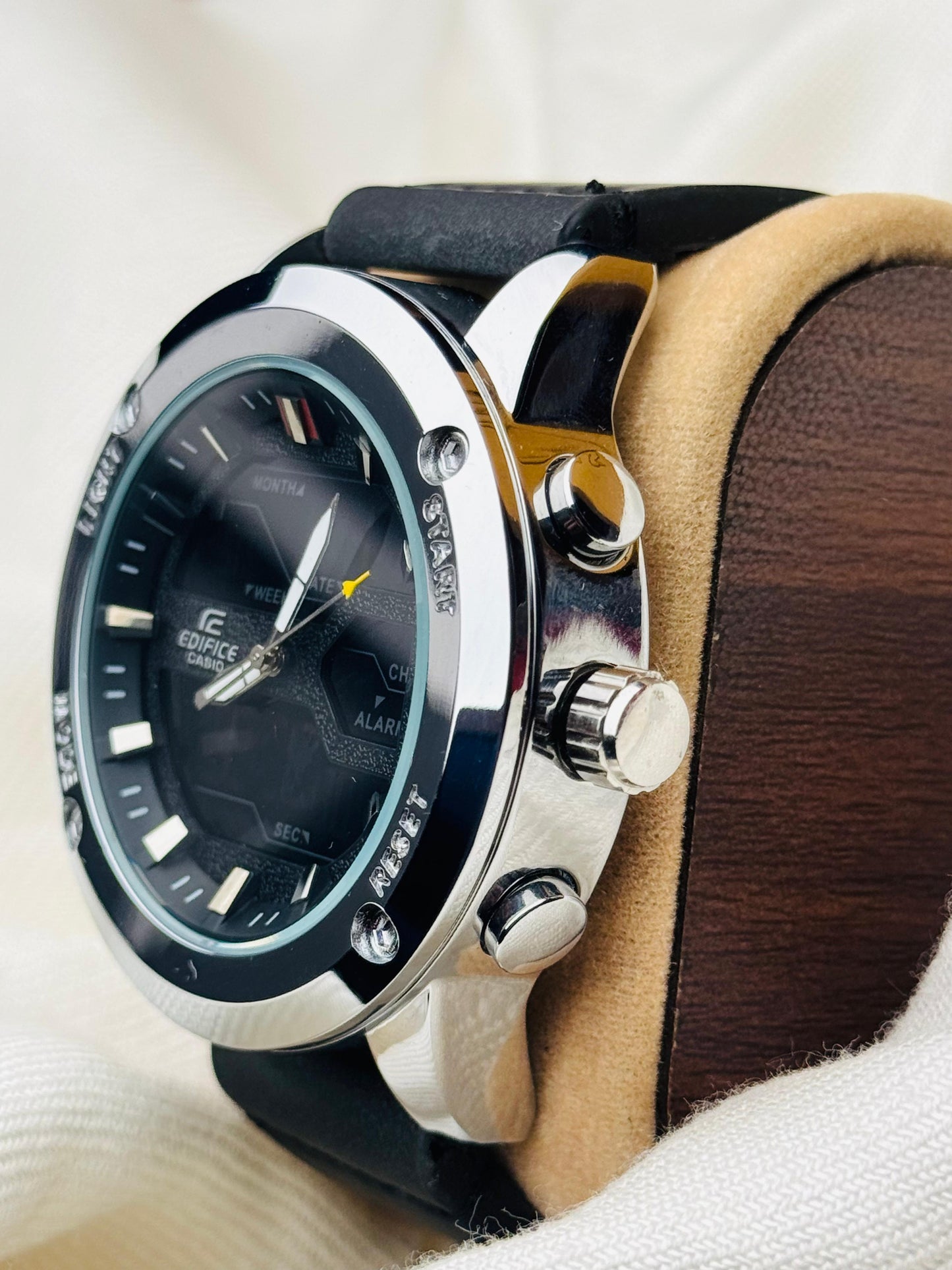 Dual Time || Sports Watch || Silver Dial