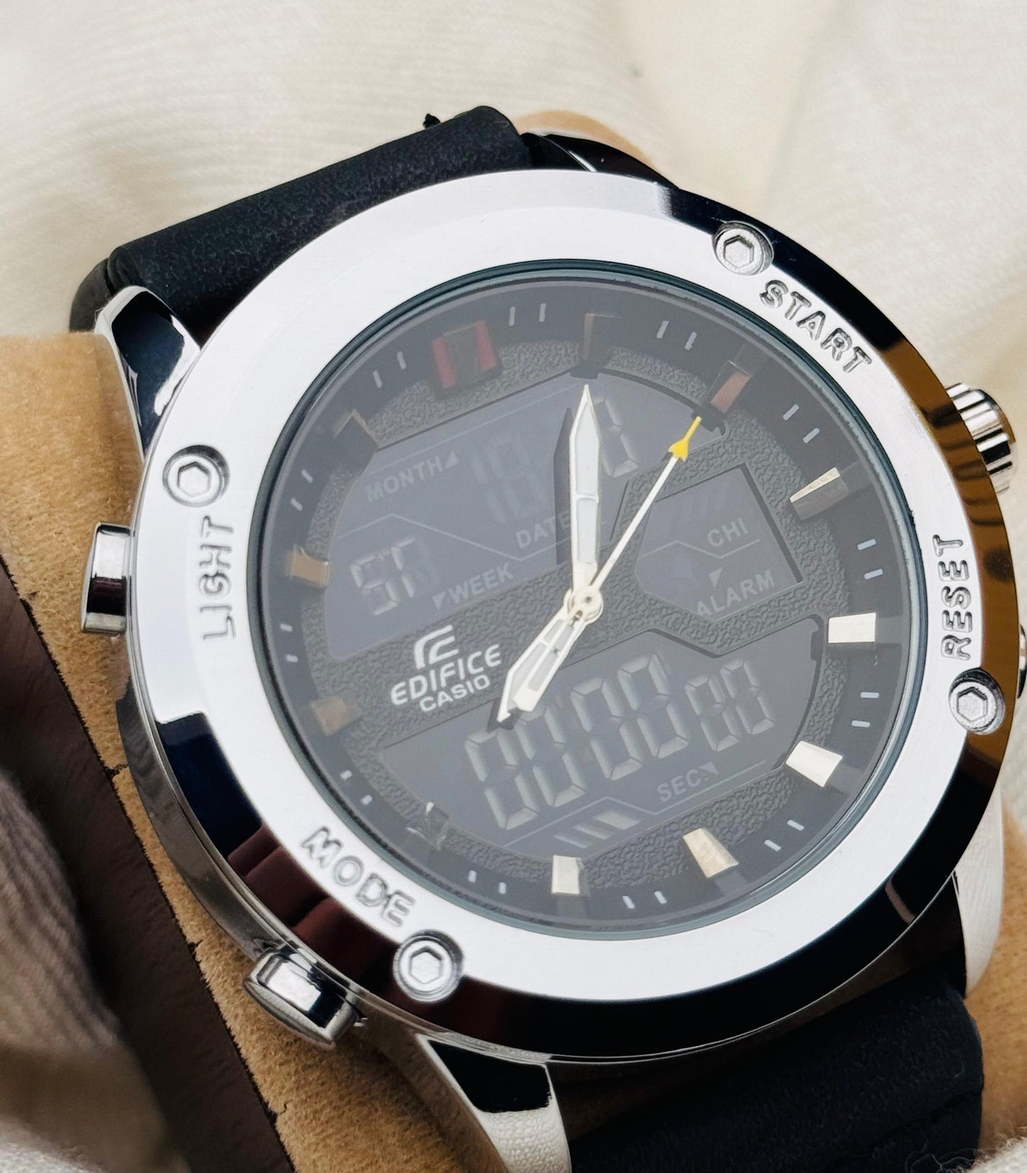 Dual Time || Sports Watch || Silver Dial