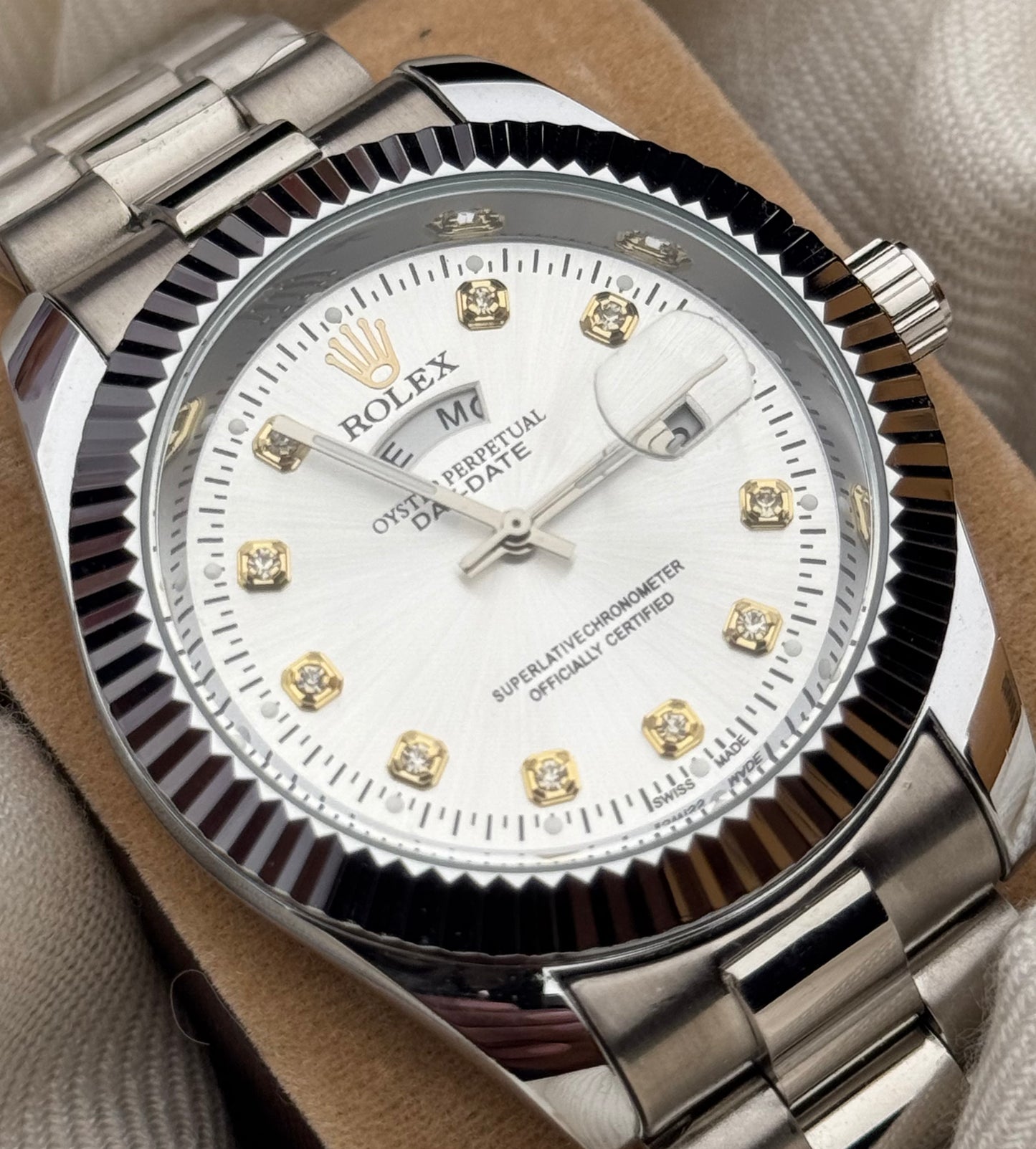 Rlx Watch Premium Quality Silver Dial Watch