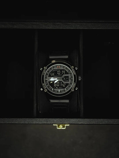 Dual Time || Sports Watch || Black Dial