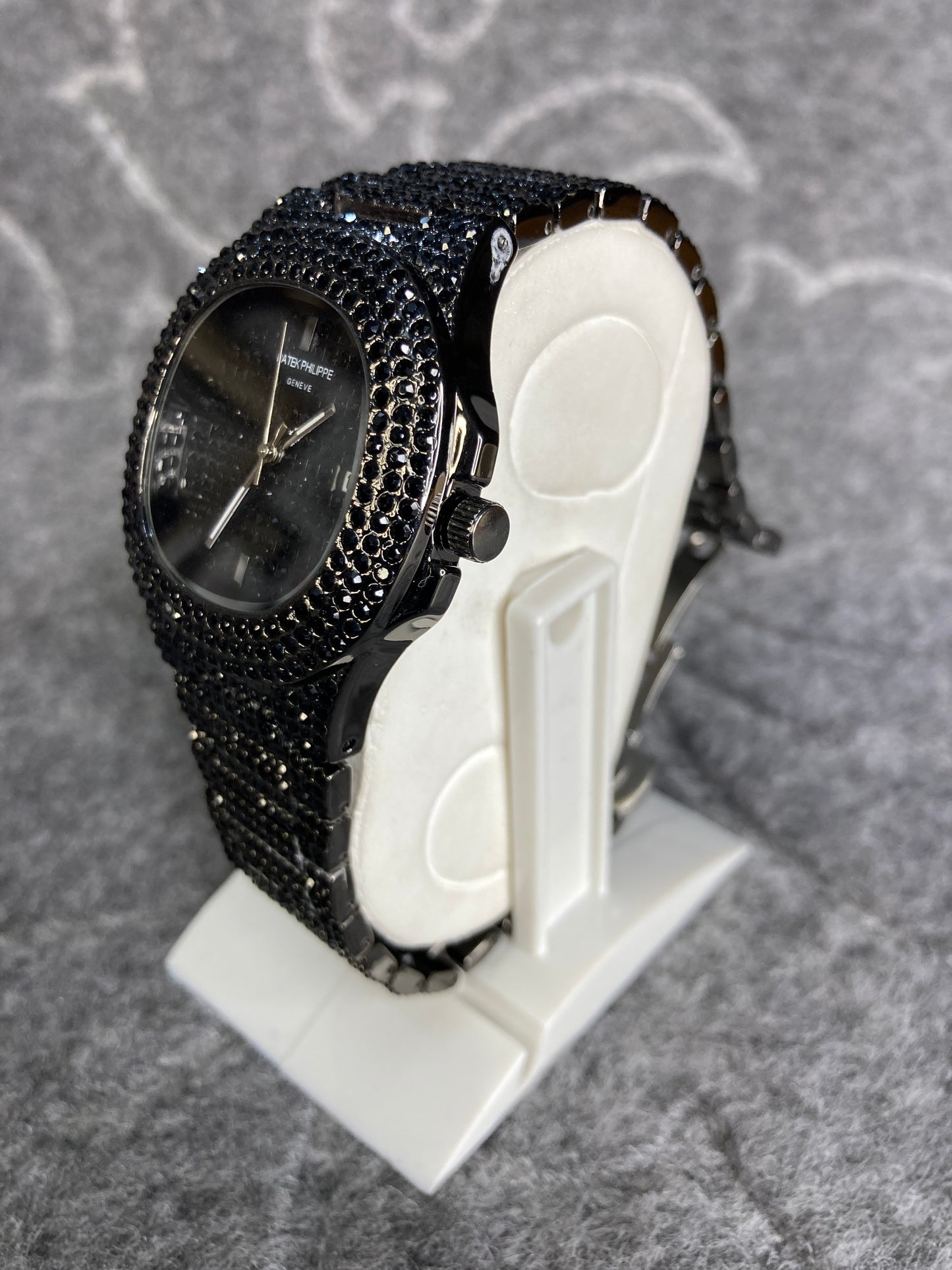 Patek phillipe Black Diamond Stone Watch