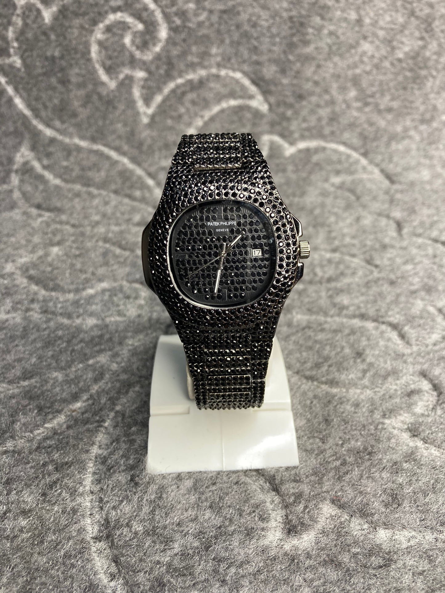 Patek phillipe Black Diamond Stone Watch