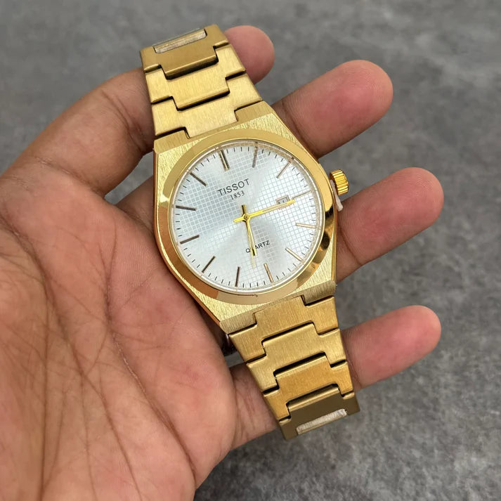 Tissot PRX Chain Watch - (Gold-White)